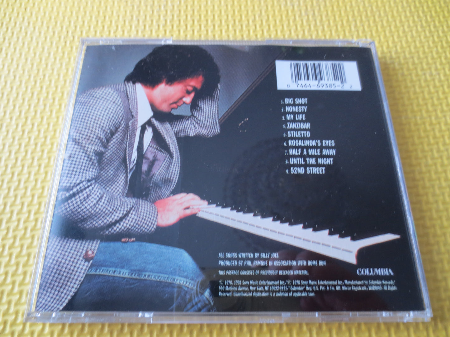 BILLY JOEL, 52nd STREET, Billy Joel Cd, The Bridge Cd, Rock Cd, Rock Music Cd, Pop Music Cd, Pop Cd, Rock Lp, 1998 Compact Disc