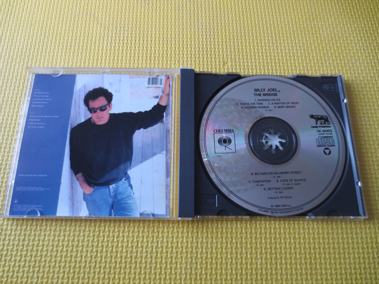 BILLY JOEL, The BRIDGE, Billy Joel Cd, The Bridge Cd, Rock Cd, Rock Music Cd, Pop Music Cd, Pop Cd, Rock Lp, 1986 Compact Disc