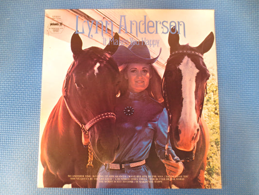 LYNN ANDERSON, It Makes You HAPPY, Lynn Anderson Vinyl, Country Records, Lynn Anderson Album, Country Lp, Lps, 1974 Records