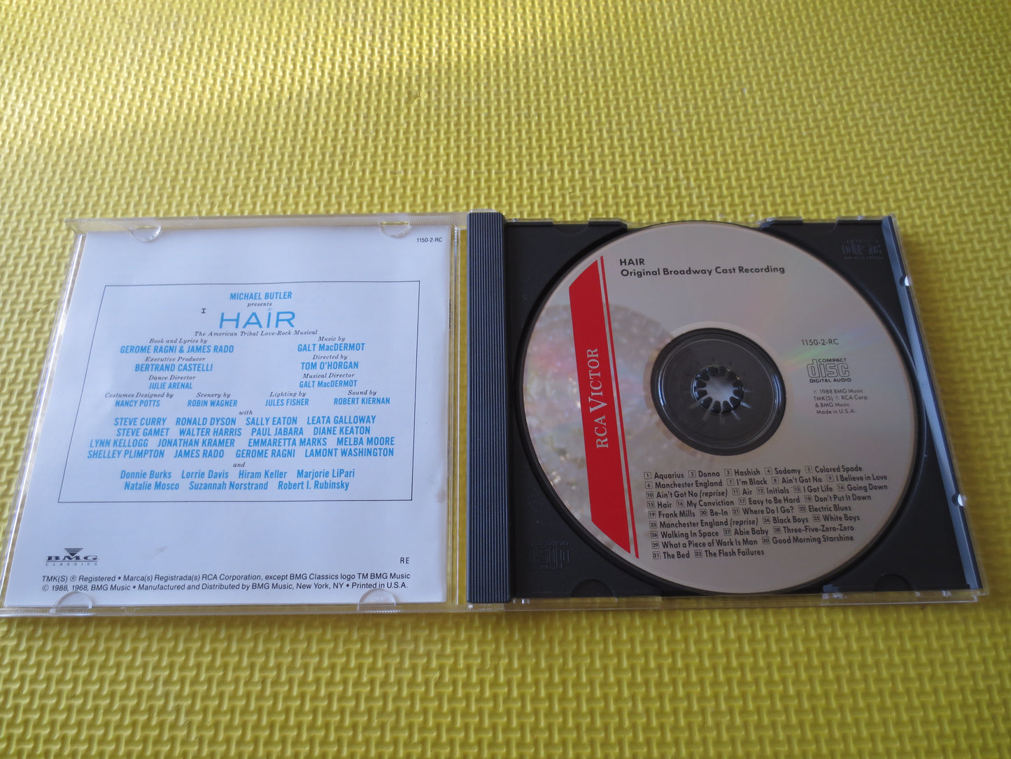 HAIR, SOUNDTRACK Cd,  Hair Cd, Music Cds, Pop Songs, Folk Cds, Pop Music Cds, HAIR Lp, Rock Music Cds, Cds, 1988 Compact Discs