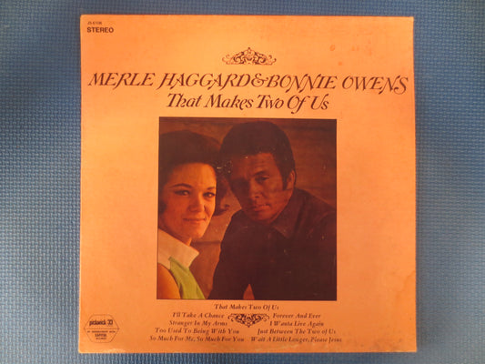 MERLE HAGGARD, Bonnie OWENS, Country Record, Vintage Vinyl, Merle Haggard Album, Records, Vinyl Record, Vinyl, 1972 Records