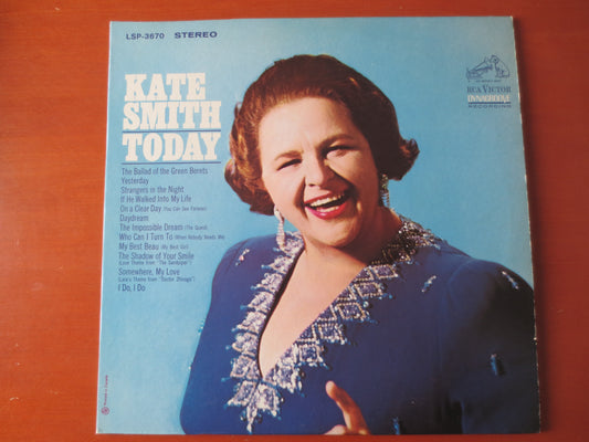 KATE SMITH, TODAY, Kate Smith Records, Kate Smith Albums, Kate Smith Vinyl, Kate Smith Lp, Vintage Vinyl, Lps, 1966 Records