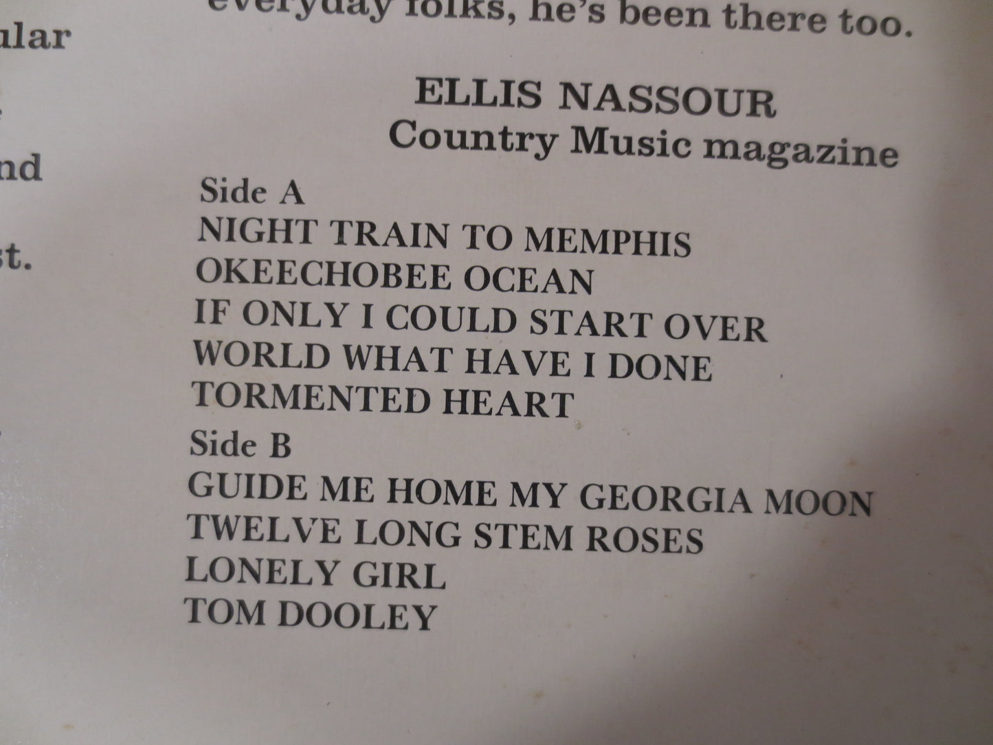 MEL TILLIS, NIGHT Train, Mel Tillis Lp, Records, Mel Tillis Vinyl, Country Records, Vinyl Album, Lps, 1967 Records