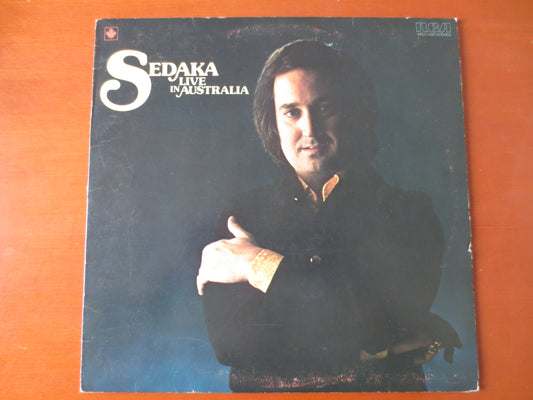 NEIL SEDAKA, Live in AUSTRALIA, Neil Sedaka Records, Vintage Vinyl, Record Vinyl, Neil Sedaka Albums, Vinyl, 1976 Records