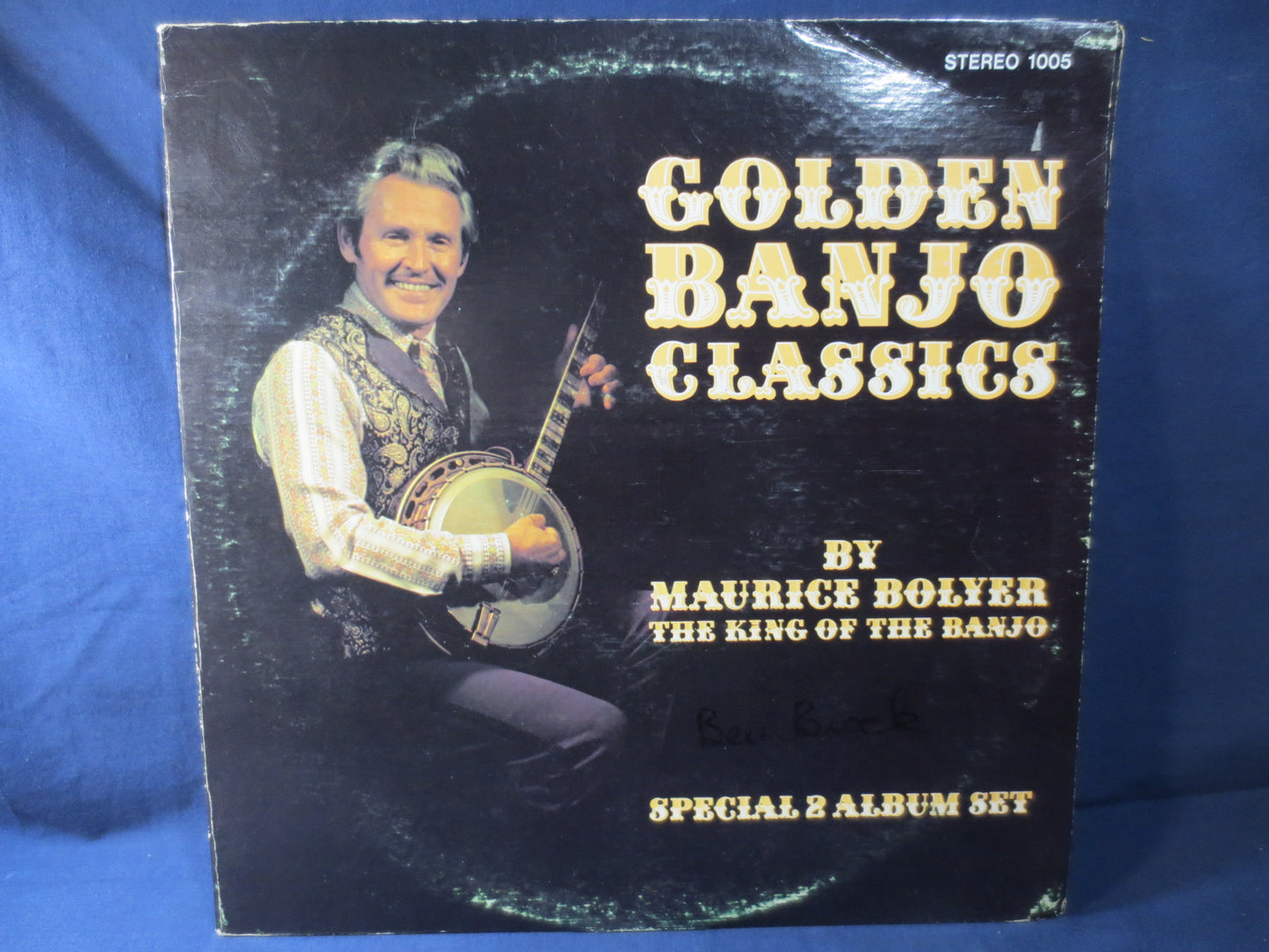 MAURICE BOLYER, Golden BANJO Classics, Bluegrass Record, Bluegrass Album, Bluegrass Vinyl, Banjo Album, Vinyl, 1973 Records