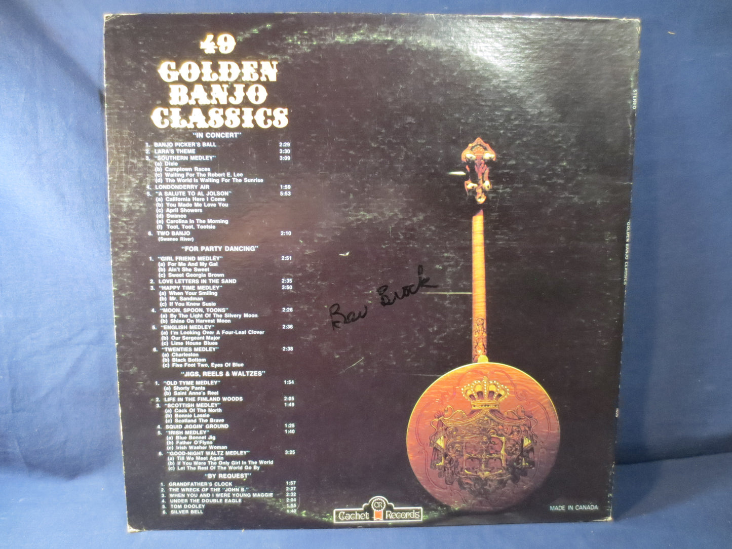 MAURICE BOLYER, Golden BANJO Classics, Bluegrass Record, Bluegrass Album, Bluegrass Vinyl, Banjo Album, Vinyl, 1973 Records