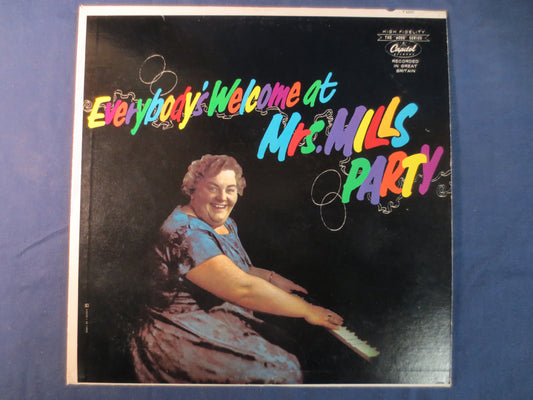 MRS MILLS, Everybody's WELCOME, Ragtime Records, Honky Tonk Record, Vintage Vinyl, Record Vinyl, Vinyl Record, 1964 Records