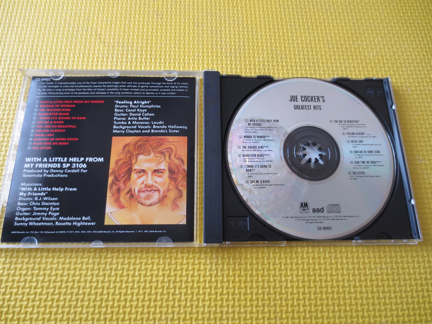 JOE COCKER, GREATEST Hits, Joe Cocker Cd, Rock Music Cd, Music Cd, Rock Cd, Joe Cocker lp, Pop Music Cd, Cds, 1987 Compact Disc