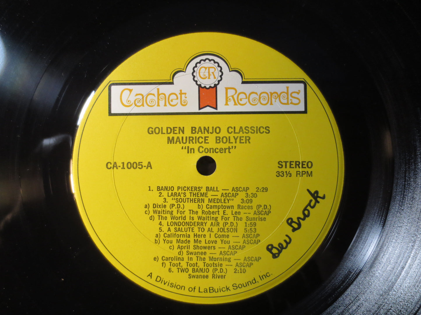 MAURICE BOLYER, Golden BANJO Classics, Bluegrass Record, Bluegrass Album, Bluegrass Vinyl, Banjo Album, Vinyl, 1973 Records