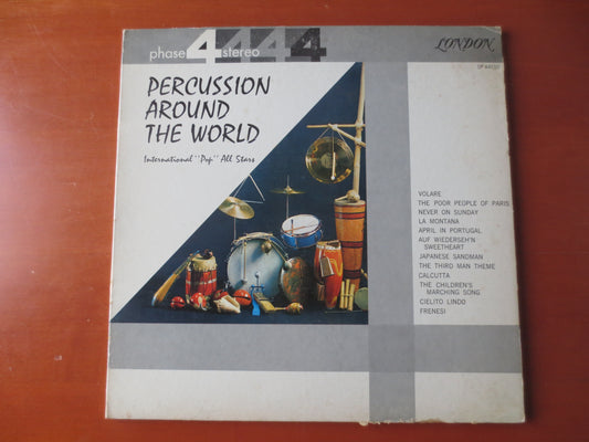 PERCUSSION AROUND the WORLD, Drum Records, Drum Albums, Vintage Vinyl, Record Vinyl, Jazz Album, Vinyl Albums, 1961 Records