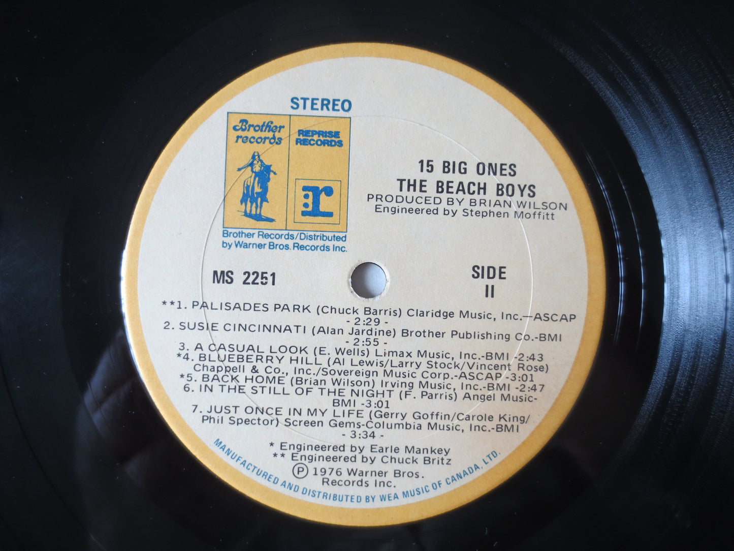 Beach Boys Record, Beach Boys Album, Beach Boys Lp, Pop Vinyl, Lps, 1976 Records