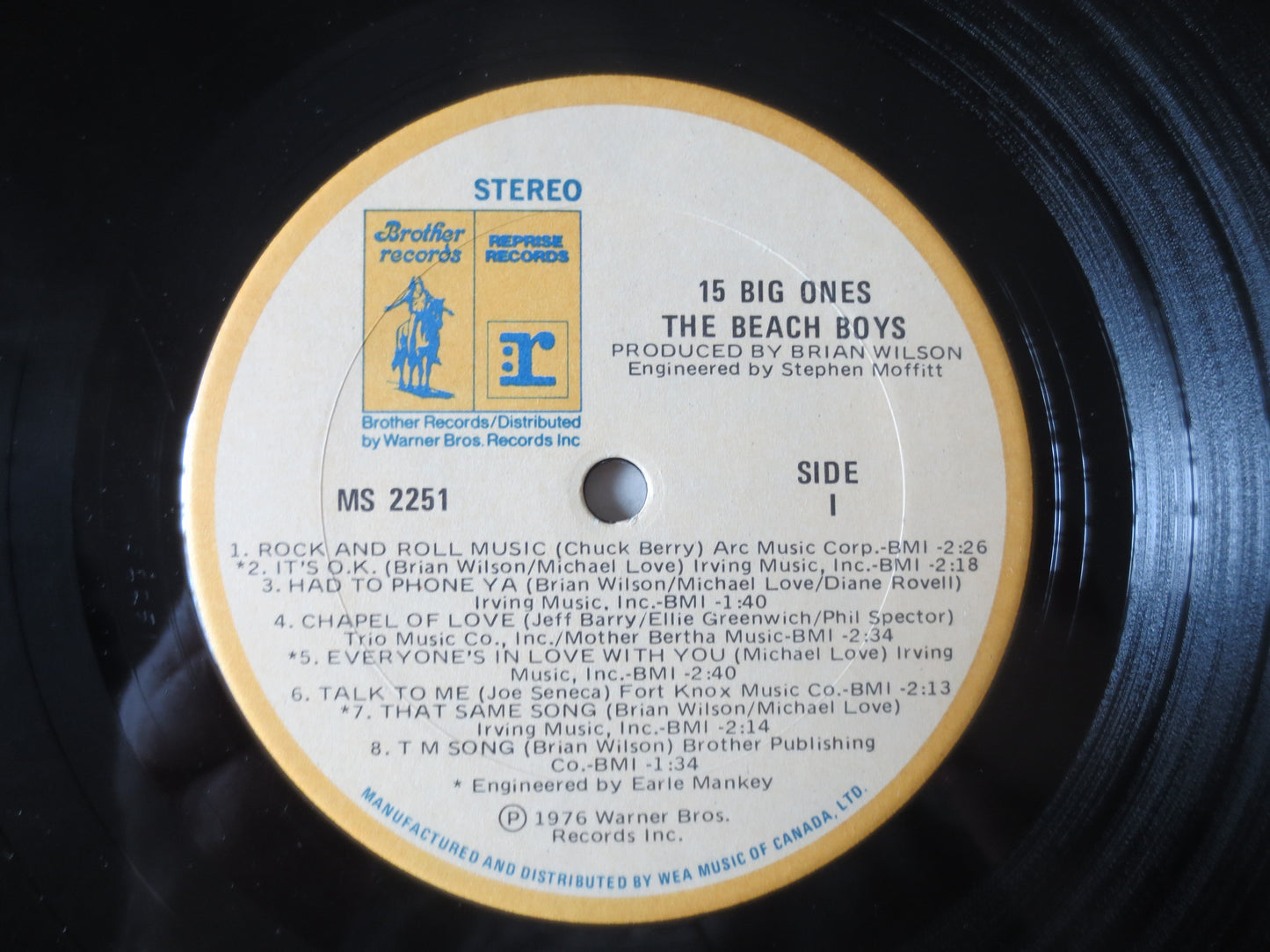 Beach Boys Record, Beach Boys Album, Beach Boys Lp, Pop Vinyl, Lps, 1976 Records