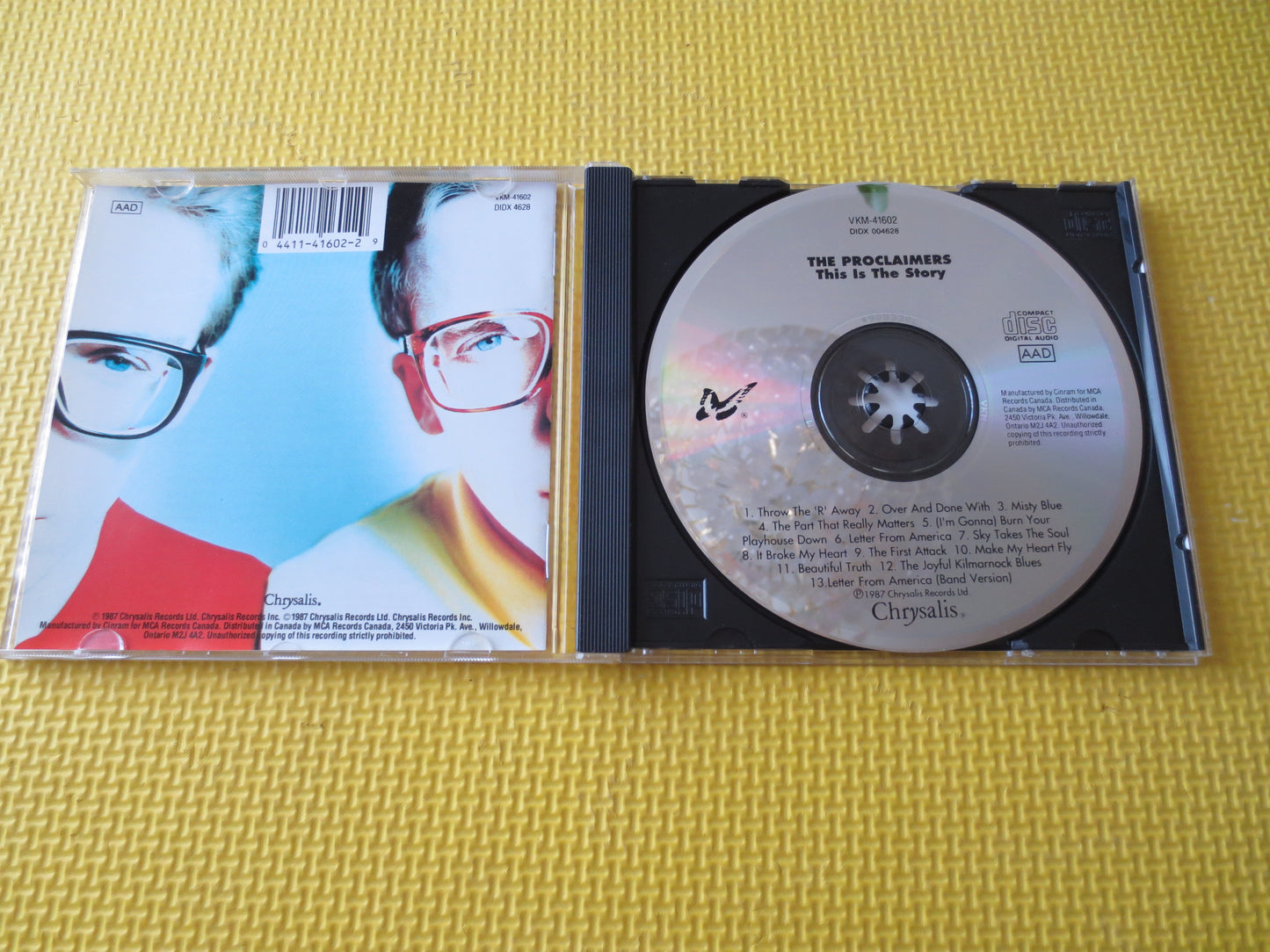 The PROCLAIMERS, This Is The STORY, The PROCLAIMERS Cd, The Proclaimers lp, Rock Cds, Classic Rock Cds, Cd, 1987 Compact Discs