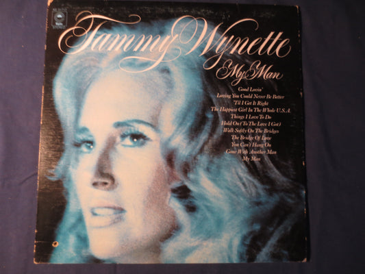 TAMMY WYNETTE, My MAN, Tammy Wynette Record, Tammy Wynette Album, Tammy Wynette Vinyl, Tammy Wynette Lp, Vinyl, 1972 Record