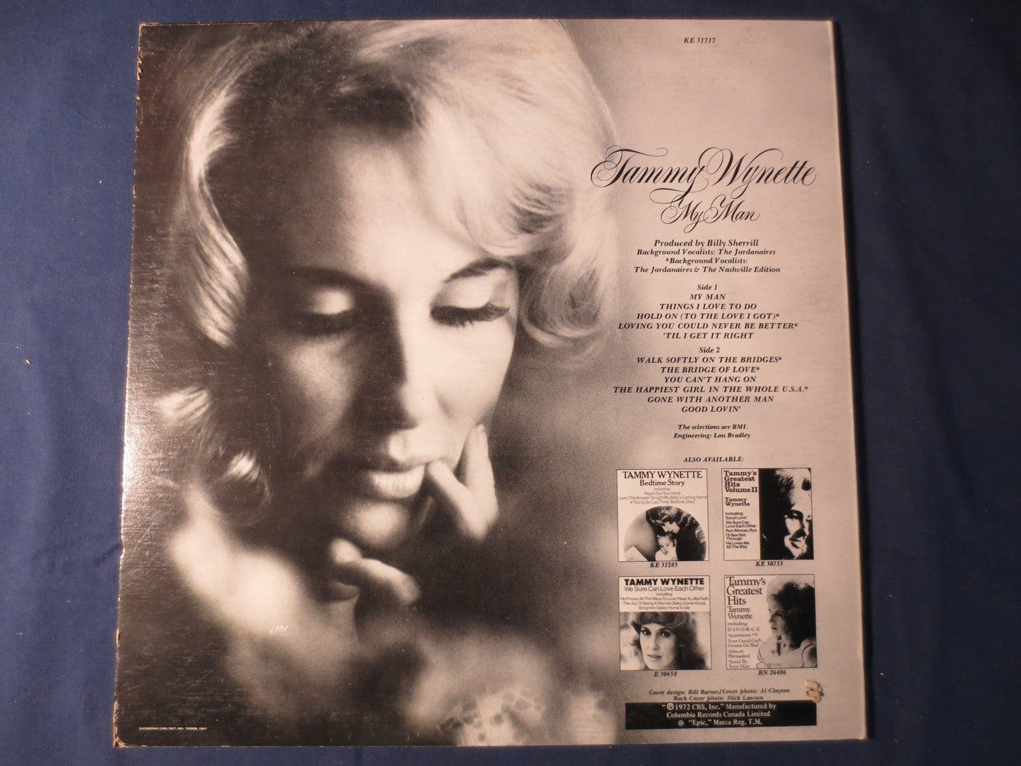 TAMMY WYNETTE, My MAN, Tammy Wynette Record, Tammy Wynette Album, Tammy Wynette Vinyl, Tammy Wynette Lp, Vinyl, 1972 Record