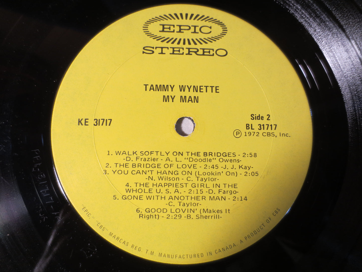 TAMMY WYNETTE, My MAN, Tammy Wynette Record, Tammy Wynette Album, Tammy Wynette Vinyl, Tammy Wynette Lp, Vinyl, 1972 Record