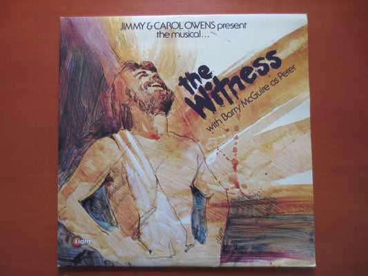 BARRY McGUIRE, The WITNESS, Soundtrack Album, Folk Record, Vintage Vinyl, Record Vinyl, Records, Vinyl Record, 1978 Records