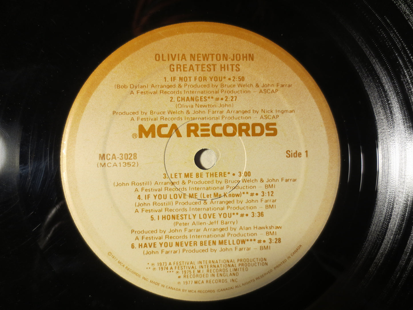 OLIVIA NEWTON-JOHN, Greatest Hits, Pop Record, Vintage Vinyl, Record Vinyl, Record, Vinyl Record, Pop Vinyl, 1975 Records