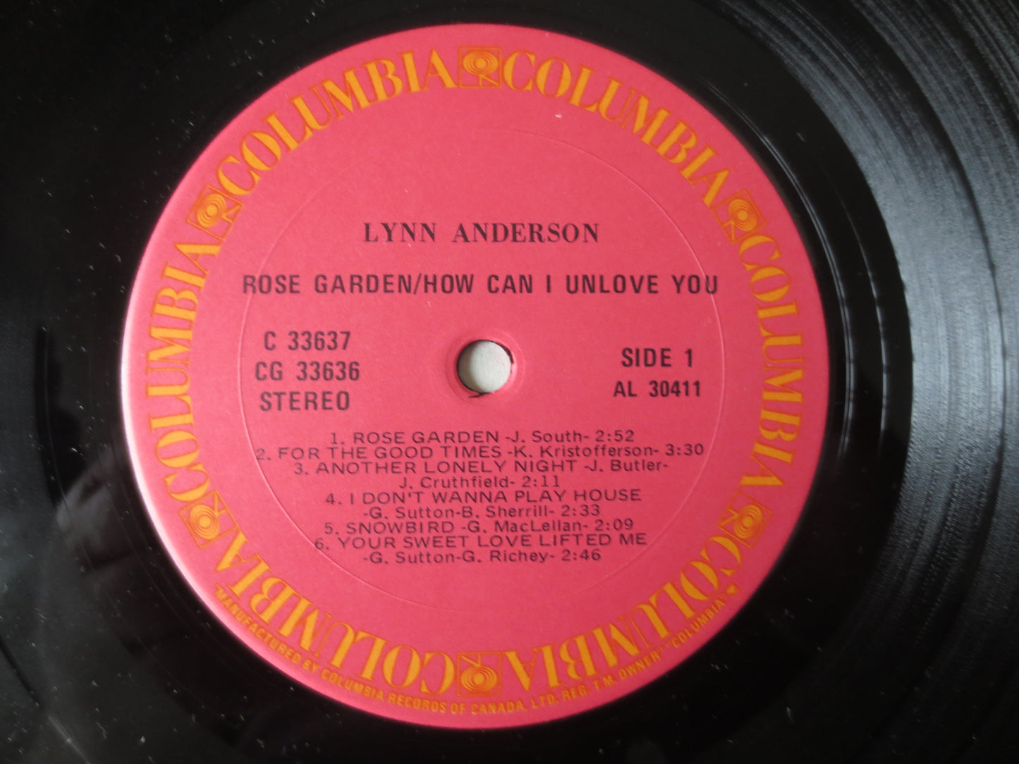 LYNN ANDERSON, 2 RECORDS, Lynn Anderson Vinyl, Rose Garden, Country Records, Lynn Anderson Album, Country Lp, 1972 Records