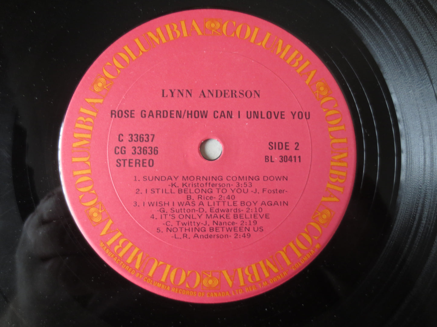 LYNN ANDERSON, 2 RECORDS, Lynn Anderson Vinyl, Rose Garden, Country Records, Lynn Anderson Album, Country Lp, 1972 Records