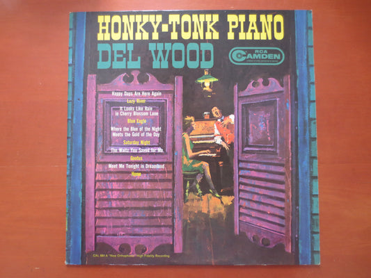 DEL Wood, HONKY-TONK Piano, Ragtime Records, Honky Tonk Records, Vintage Vinyl, Ragtime Record, Ragtime Vinyl, 1961 Records