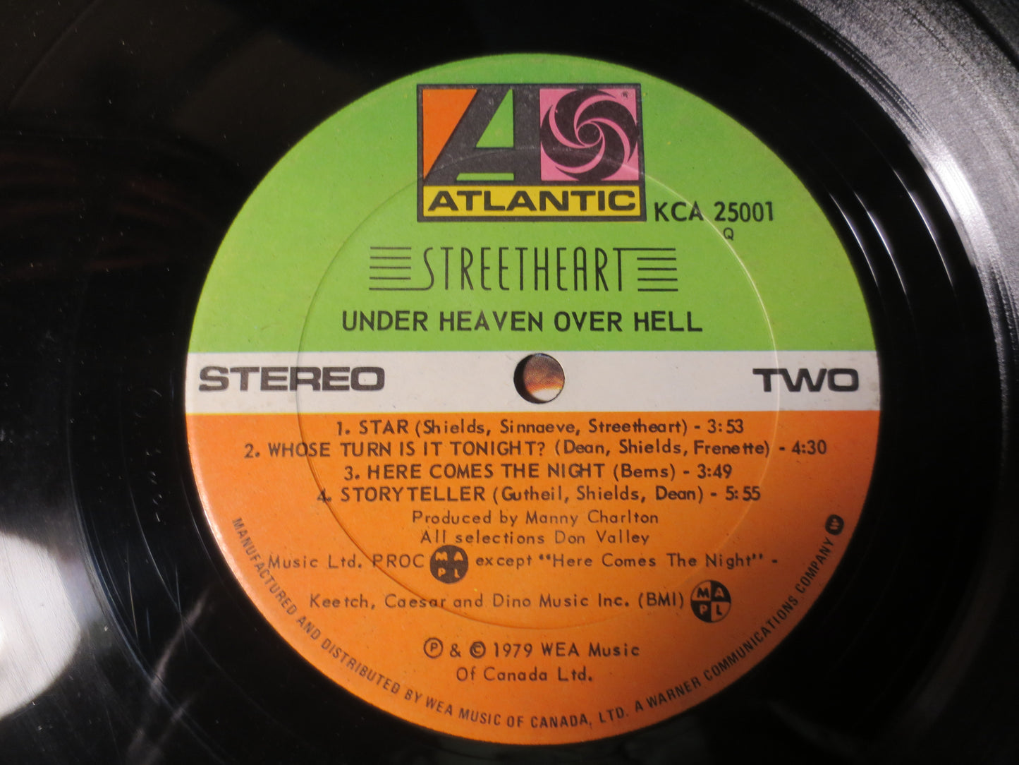 STREETHEART Record, Under HEAVEN Over HELL, Streetheart Album, Streetheart  Vinyl, Streetheart Lp, Vintage Lp, 1979 Records