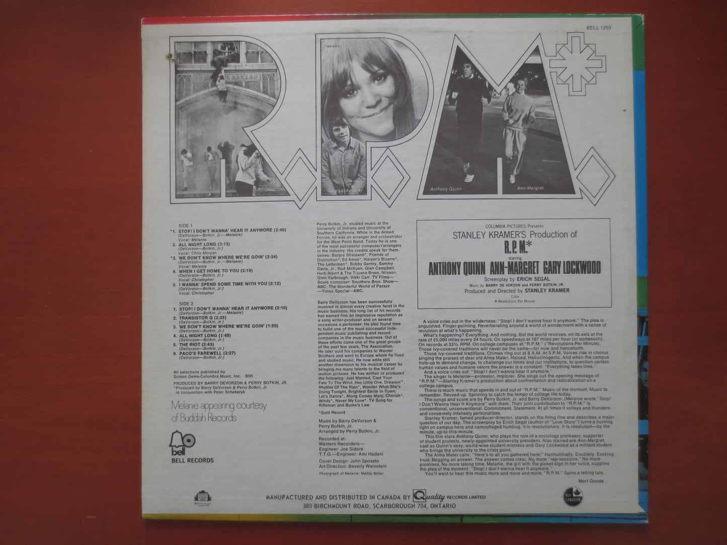 MELANIE, RPM Movie Soundtrack, MELANIE Album, Melanie Record, Vintage Vinyl, Melanie Lp, Melanie Vinyl, Vinyl, 1970 Records