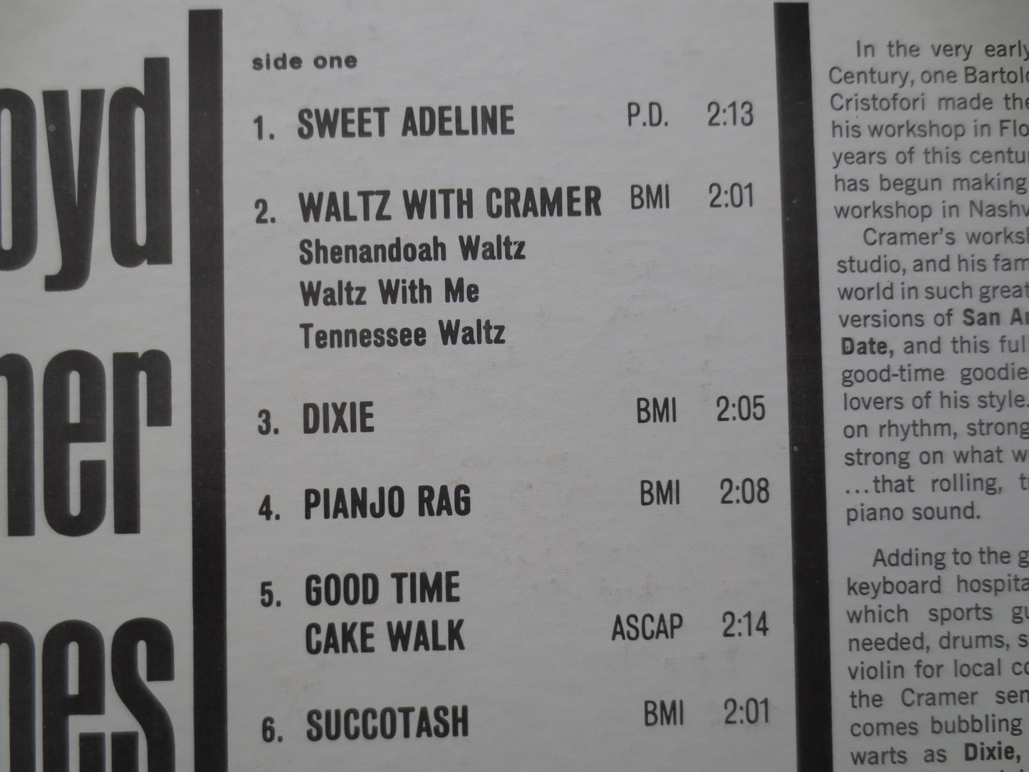 FLOYD CRAMER, Goes HONKY Tonkin', Country Record, Ragtime Records, Honky Tonk Records, Vinyl Record, Vinyl Lp, 1975 Records