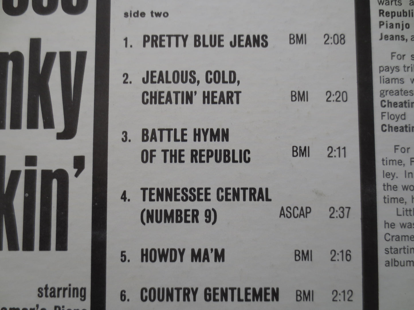 FLOYD CRAMER, Goes HONKY Tonkin', Country Record, Ragtime Records, Honky Tonk Records, Vinyl Record, Vinyl Lp, 1975 Records