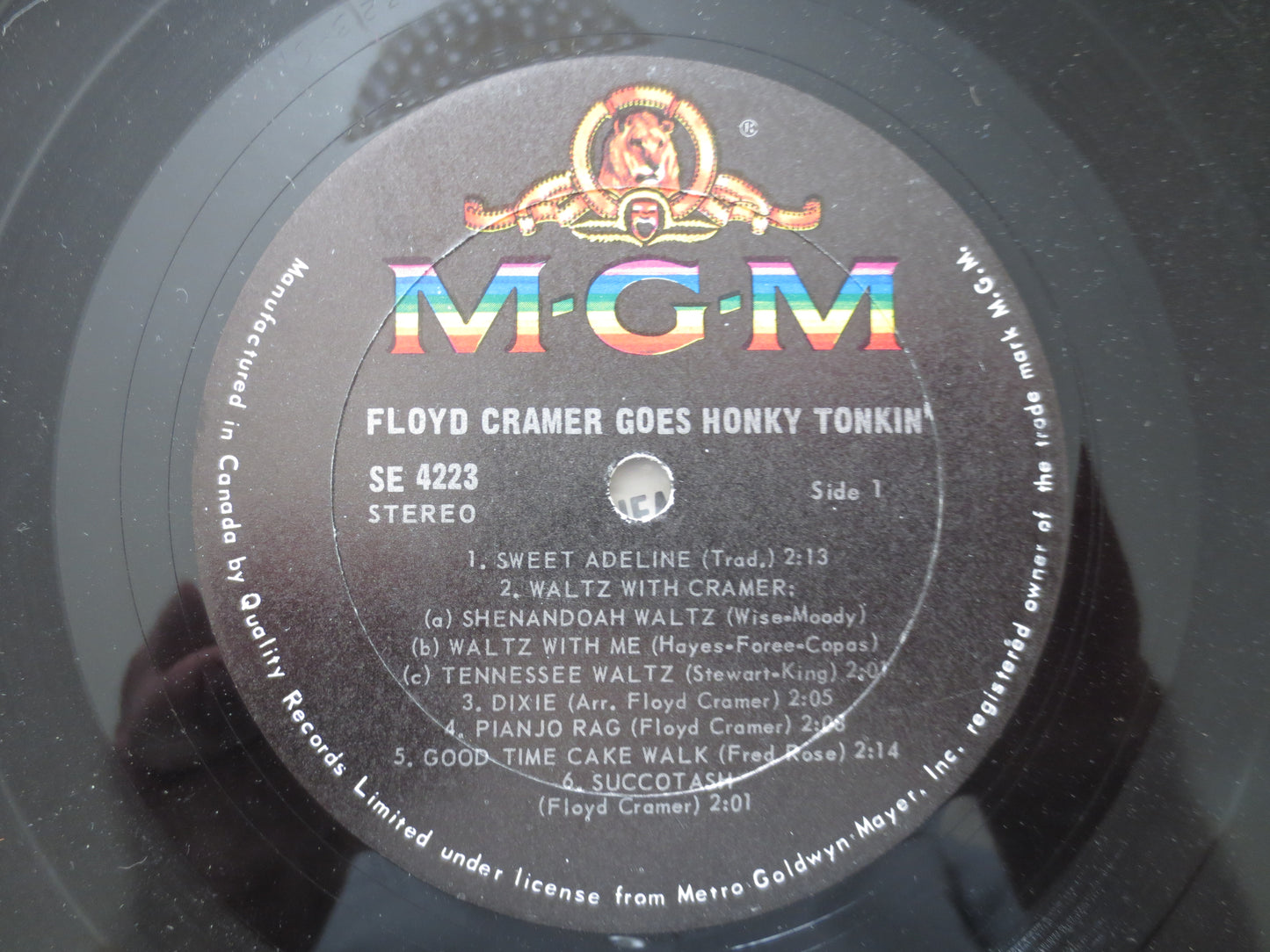 FLOYD CRAMER, Goes HONKY Tonkin', Country Record, Ragtime Records, Honky Tonk Records, Vinyl Record, Vinyl Lp, 1975 Records