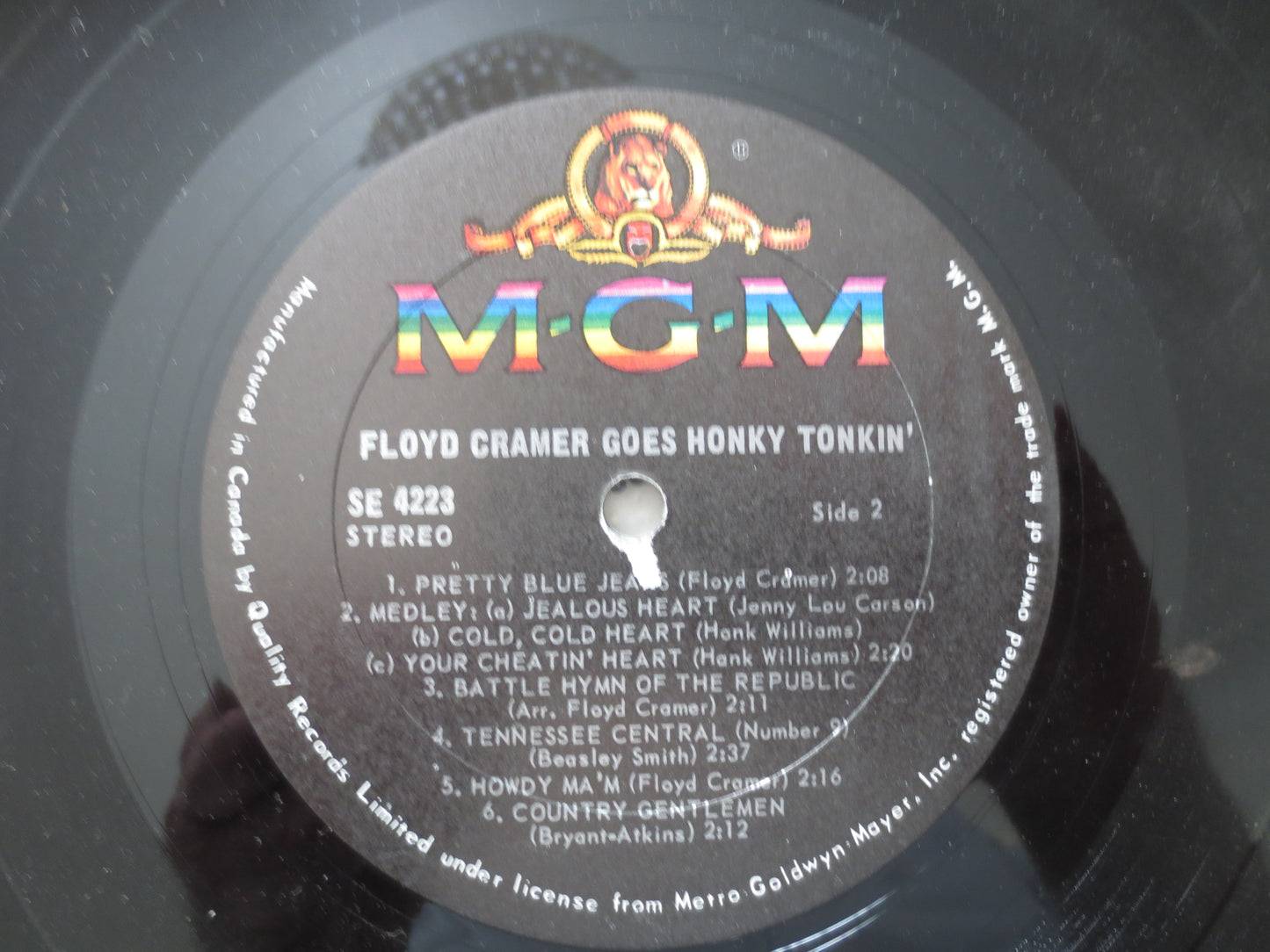 FLOYD CRAMER, Goes HONKY Tonkin', Country Record, Ragtime Records, Honky Tonk Records, Vinyl Record, Vinyl Lp, 1975 Records