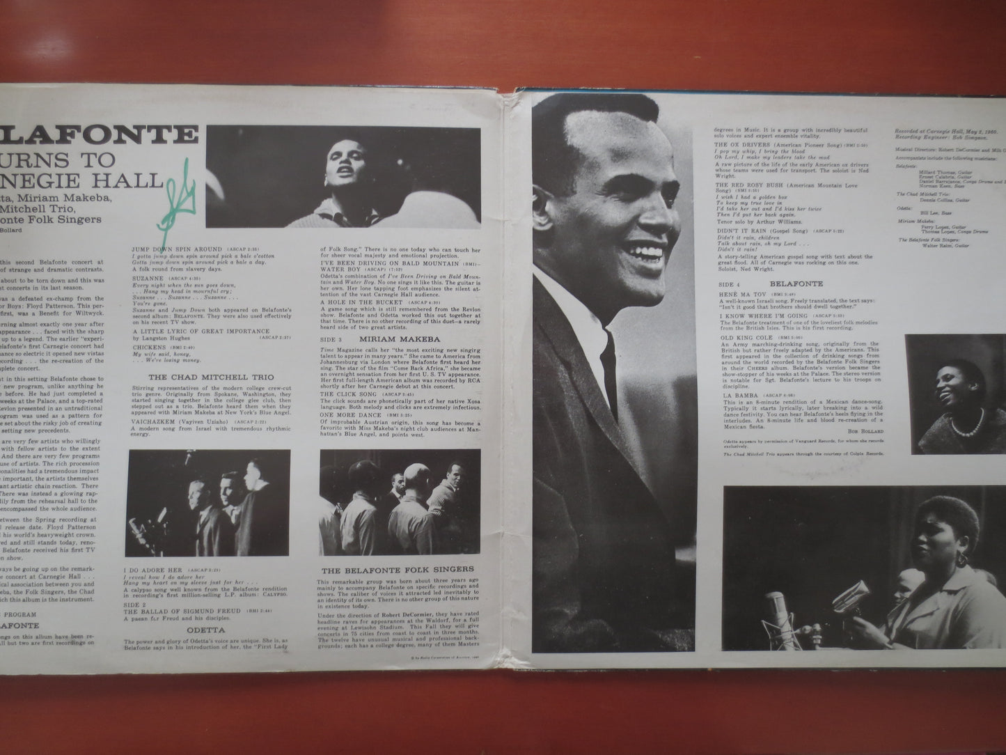 HARRY BELAFONTE, CARNEGIE Hall, Double Albums, Vintage Vinyl, Record Vinyl, Records, Reggae Records, Vinyl Lp, 1960 Records