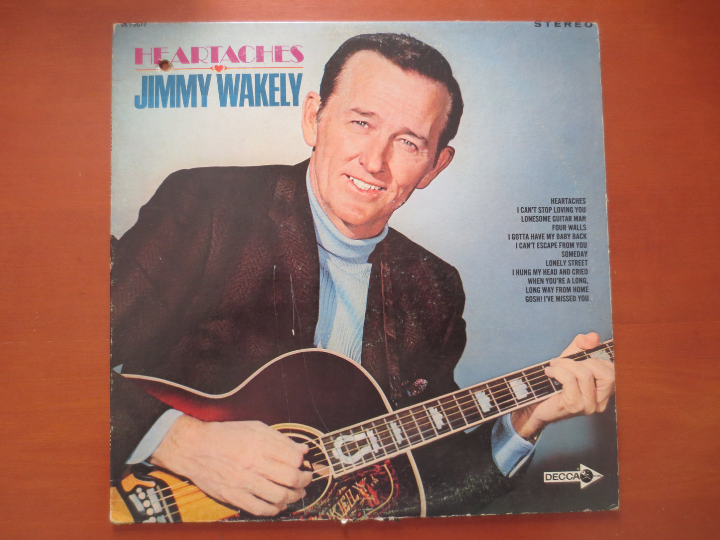 JIMMIE WAKELY, HEARTACHES, Jimmie Wakely Album, Jimmie Wakely Vinyl, Jimmie Wakely Lp, Records, Vintage Vinyl, 1969 Records