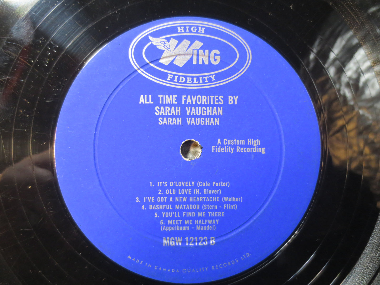 SARAH VAUGHAN, All Time FAVORITES, Sarah Vaughan Record, Sarah Vaughan Vinyl,Sarah Vaughan Lp, Vinyl, 1963 Records