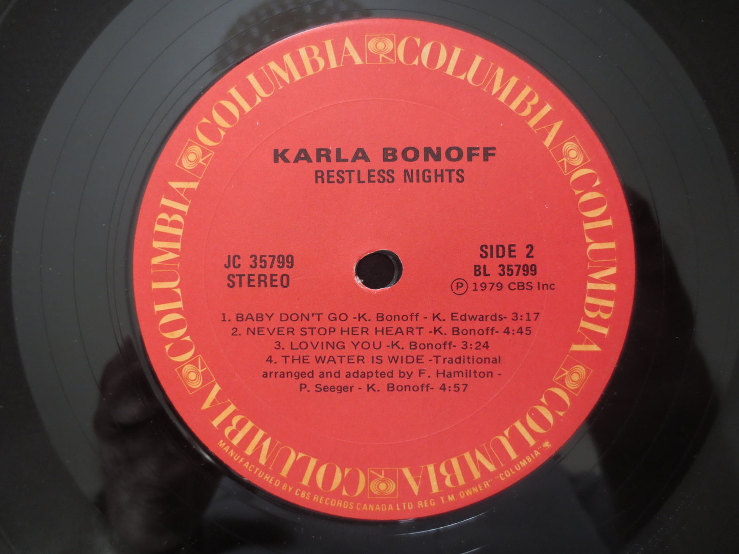 KARLA BONOFF, Restless NIGHTS, Karla Bonoff Album, Karla Bonoff Vinyl, Karla Bonoff Lp, Country Lp, Vinyl Lps, 1977 Records