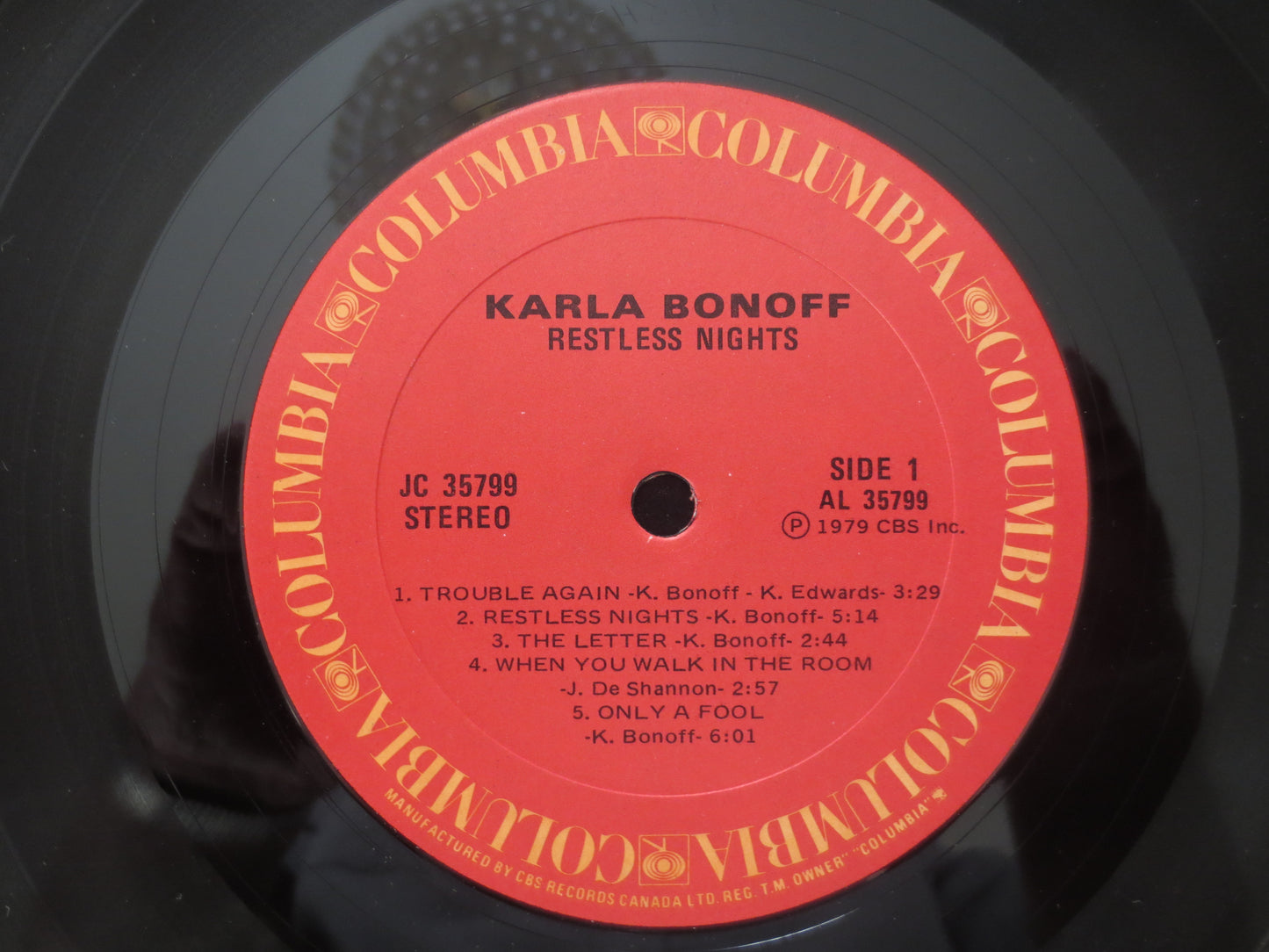 KARLA BONOFF, Restless NIGHTS, Karla Bonoff Album, Karla Bonoff Vinyl, Karla Bonoff Lp, Country Lp, Vinyl Lps, 1977 Records