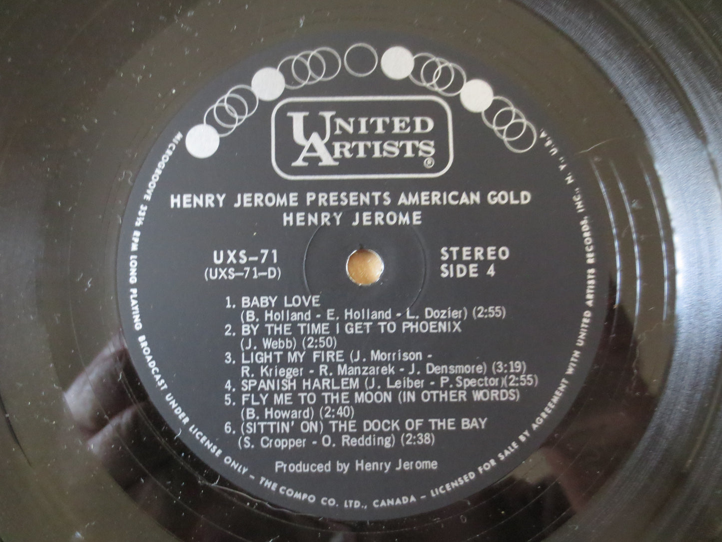 HENRY Jerome, AMERICAN GOLD, Henry Jerome Record, Henry Jerome lps, Vinyl Record, Vinyl lps, lps, Jazz Record, 1970 Records