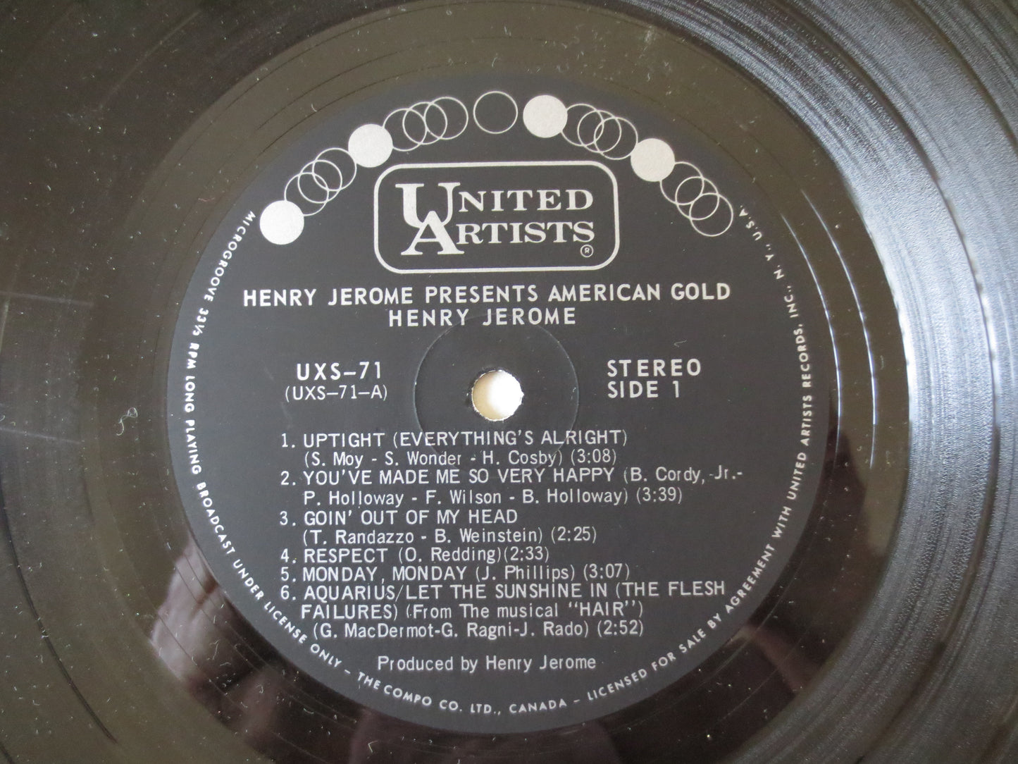 HENRY Jerome, AMERICAN GOLD, Henry Jerome Record, Henry Jerome lps, Vinyl Record, Vinyl lps, lps, Jazz Record, 1970 Records