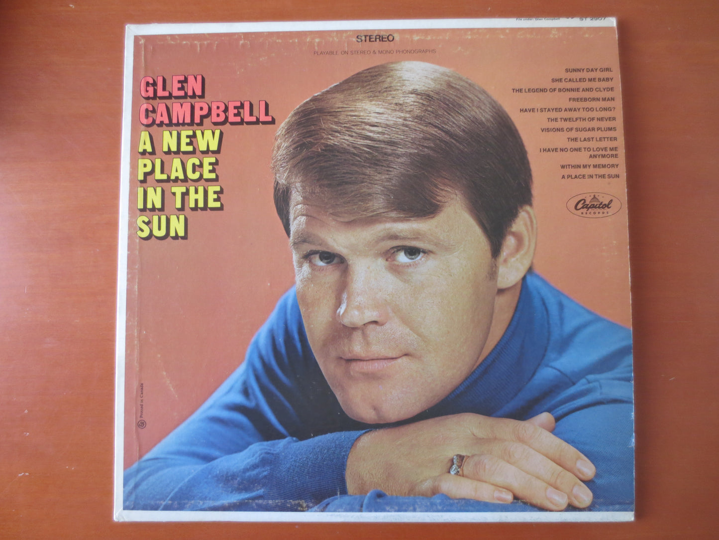 GLEN CAMPBELL Album, A New Place In The SUN, Glen Campbell Vinyl, Glen Campbell Lp, Country Record, Vinyl Lps, 1968 Records