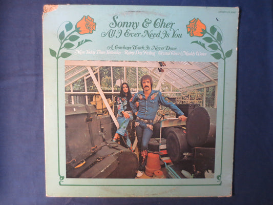 SONNY and CHER, ALL I Ever Need, Pop Records, Vintage Vinyl, Record Vinyl, Records, Vinyl Records, Cher Album, 1972 Records