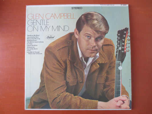 GLEN CAMPBELL Album, GENTLE On My Mind, Glen Campbell Vinyl, Glen Campbell Lp, Country Record, Vintage Vinyl, 1967 Records