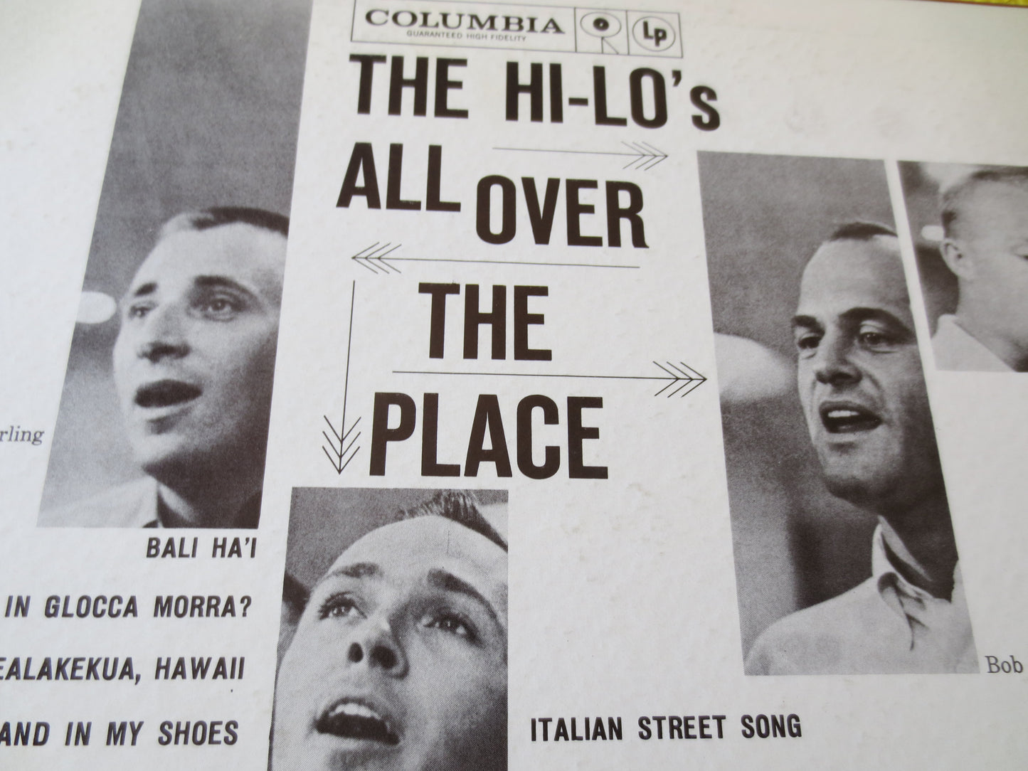 The HI-LO's, All Over The Place, The Hi-Lo's Albums, The Hi-Lo's Record,  Vocal Group Records, The Hi-Los Lps, 1960 Records