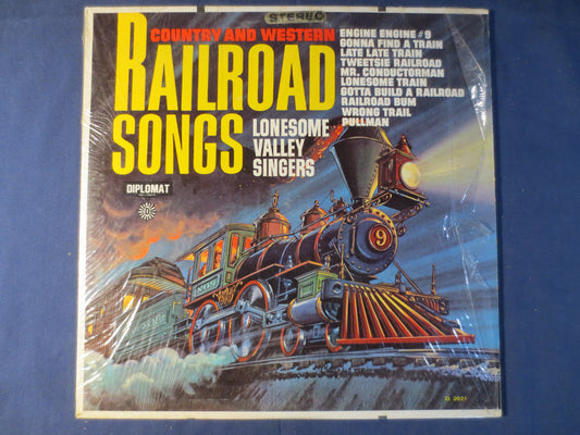 RAILROAD SONGS, The Lonesome Valley Singers, Country Records, Vintage Vinyl, Record Vinyl, Record, Vinyl Lp, 1966 Records