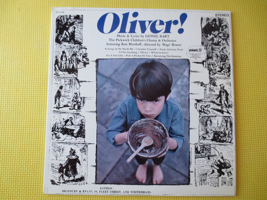 OLIVER, CHILDREN'S RECORDS, Pickwick Records, Childrens Record, Kids Record, Vintage Vinyl, Records, Vinyl, 1967 Records