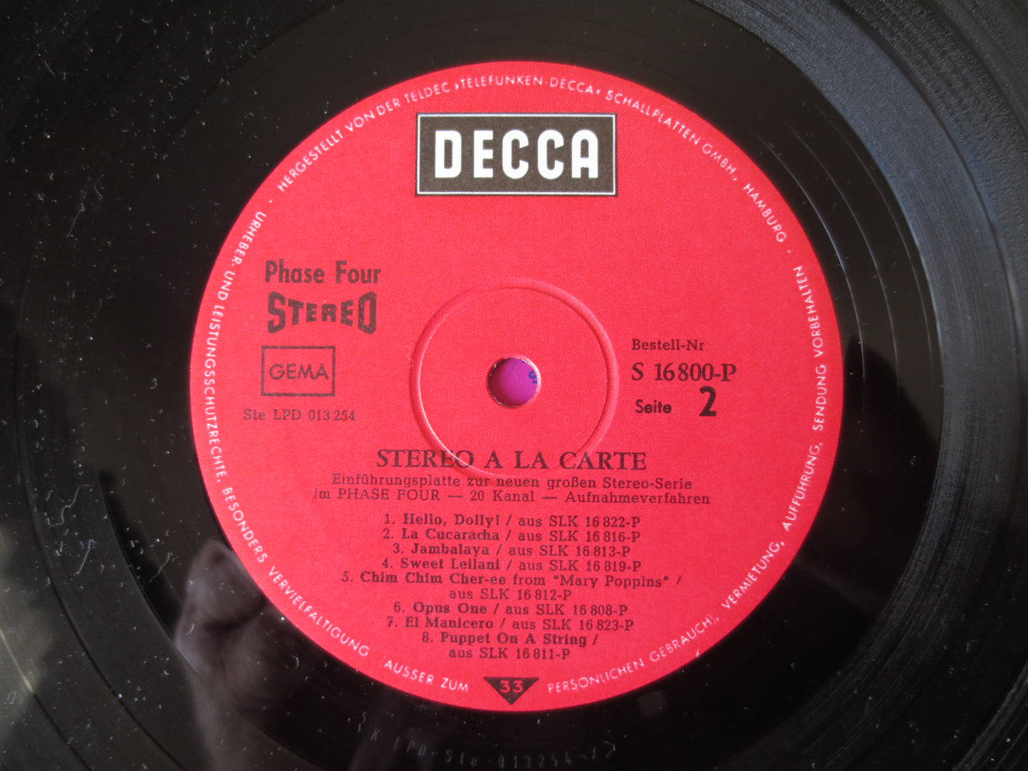STEREO a'la CARTE, Decca Records, JAZZ Records, Vintage Vinyl, Record Vinyl, Jazz Albums, Vinyl Albums, Lps, 1968 Records