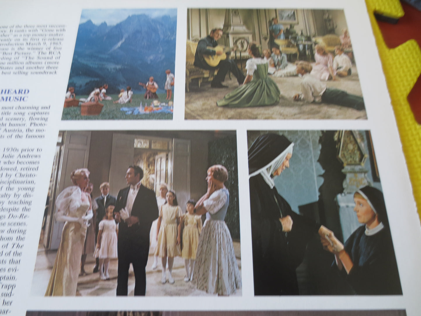 The SOUND of MUSIC, JULIE Andrews, Soundtrack Album, Sound of Music Album, Julie Andrews Vinyl, Childrens Lp, 1965 Records