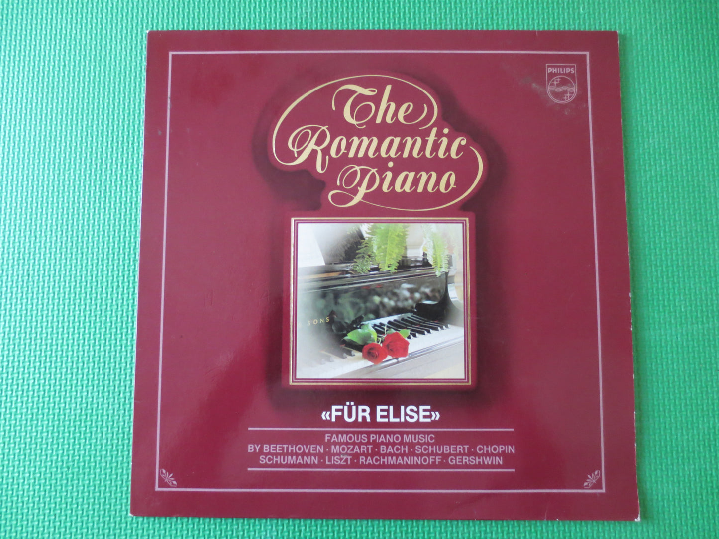 The ROMANTIC PIANO, BEETHOVEN, Mozart, Schuman, Liszt, Gershwin, Rachmaninoff, Chopin, Bach, Classical Record, 1980 Records