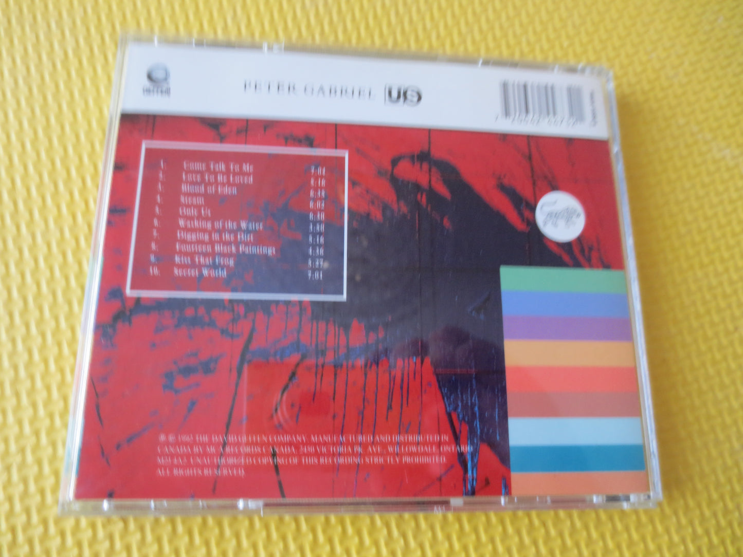 PETER GABRIEL, US, Peter Gabriel Cd, Peter Gabriel Lp, Peter Gabriel Album, Rock Music Cd, Compact Disc, Cds, 1992 Compact Disc