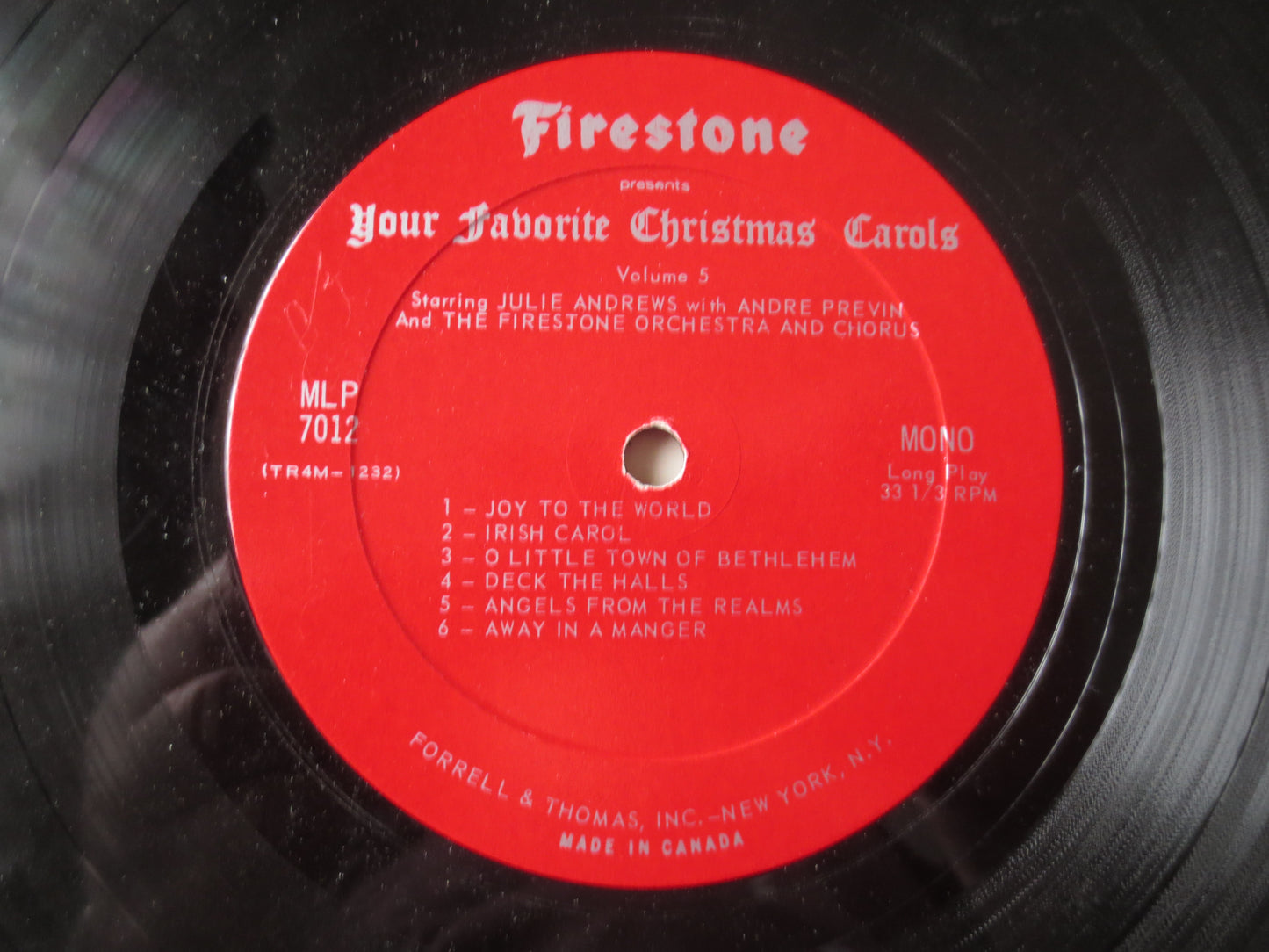 JULIE ANDREWS, CHRISTMAS Songs, Christmas Record, Christmas Vinyl, Christmas Lp, Julie Andrews Records, Vinyl, 1966 Records