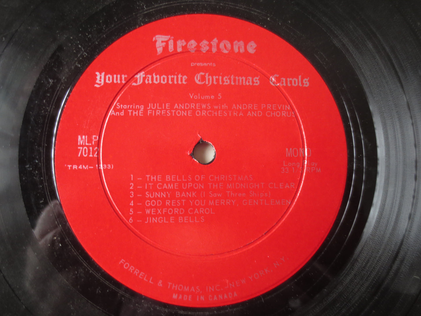 JULIE ANDREWS, CHRISTMAS Songs, Christmas Record, Christmas Vinyl, Christmas Lp, Julie Andrews Records, Vinyl, 1966 Records